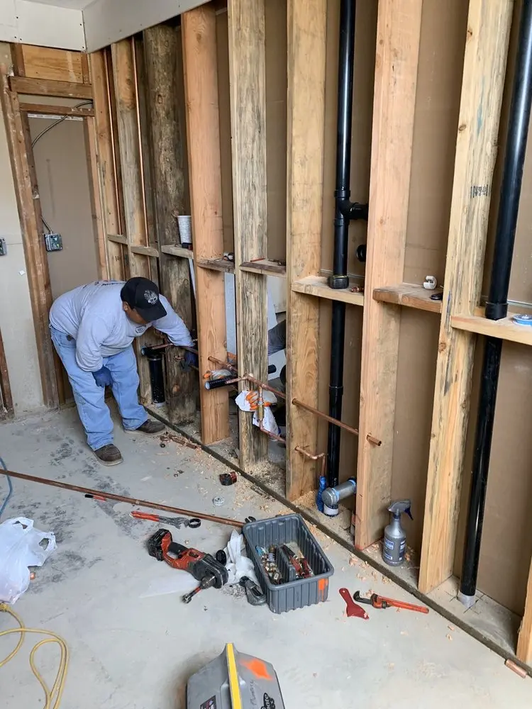 Commercial rough-in plumbing for Water Heater Replacement in Cedar Mill